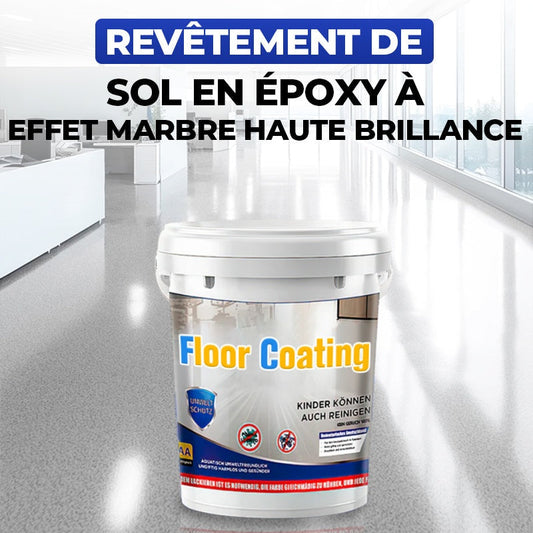 Marbélia™ – Revêtement de sol époxy effet marbre haute brillance
