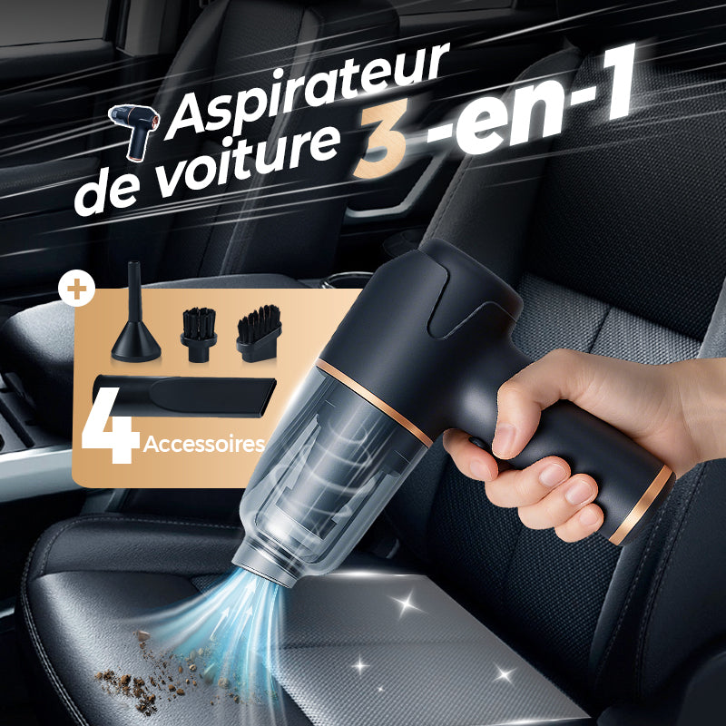 VentoClean™ – Aspirateur Sans Fil 3-en-1 Compact pour Maison & Voiture