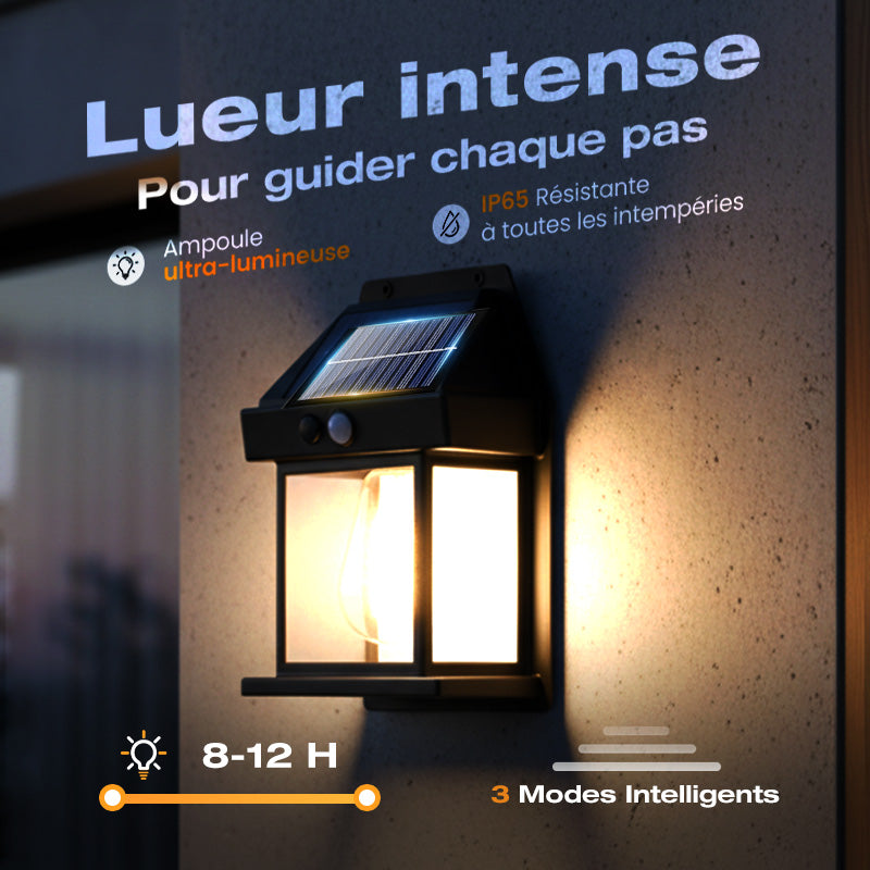 Tungara™ – Applique solaire murale avec détecteur de mouvement