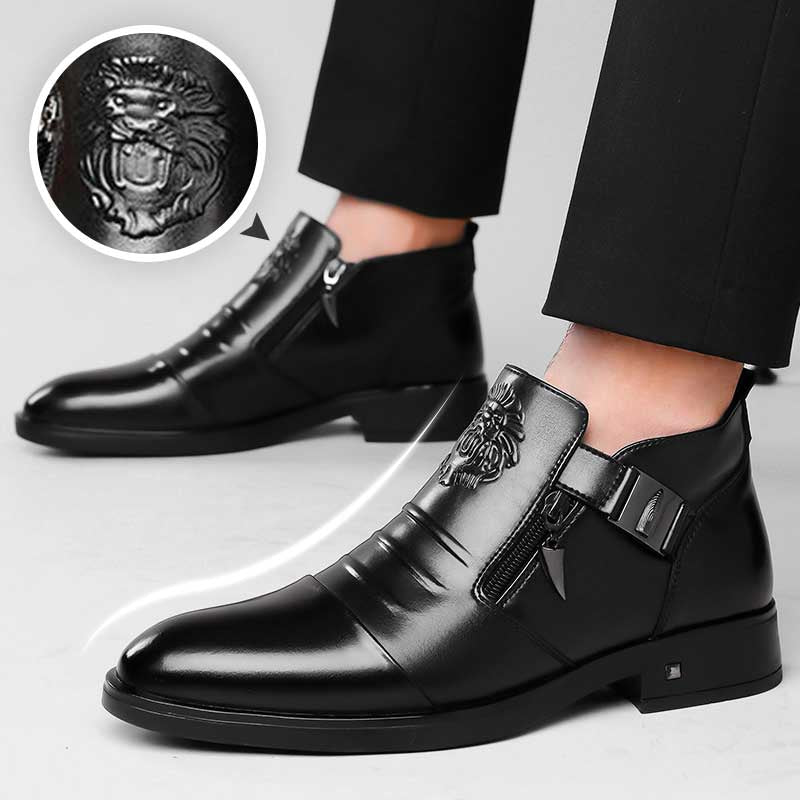Noctyro™ Bottines Élégance Zippée Homme