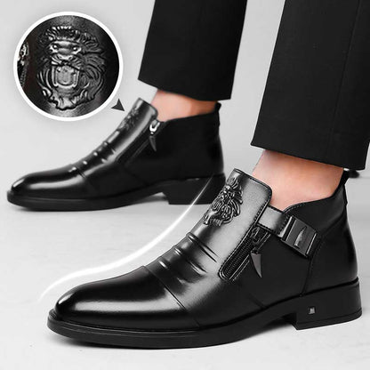 Noctyro™ Bottines Élégance Zippée Homme