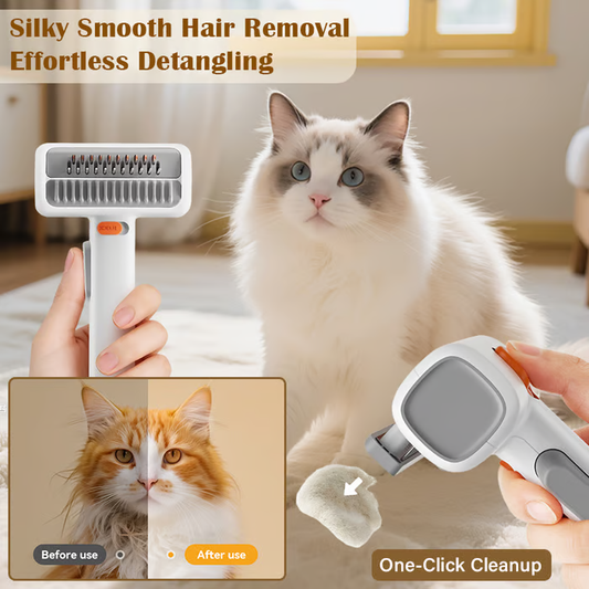 PawEase™ | Brosse 2-en-1 pour Chiens et Chats – Confortable, Sûre & Efficace