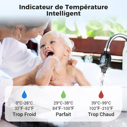 AquaLumo™ – Thermomètre de douche digital avec écran LCD rétroéclairé