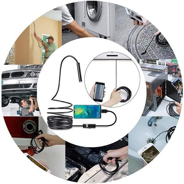 Inspectra™ – Caméra Endoscopique HD Ultra-Fine 3-en-1 Étanche