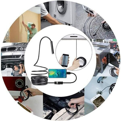 Inspectra™ – Caméra Endoscopique HD Ultra-Fine 3-en-1 Étanche