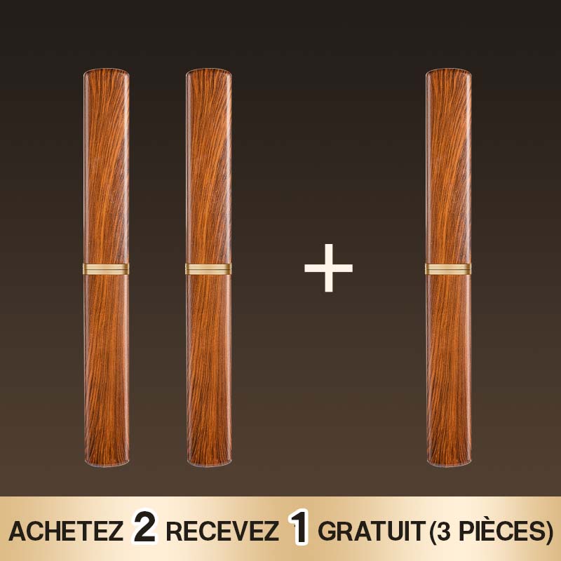 Boisora DuoCut™ – Ensemble de Couteaux 2-en-1 à Manche en Bois