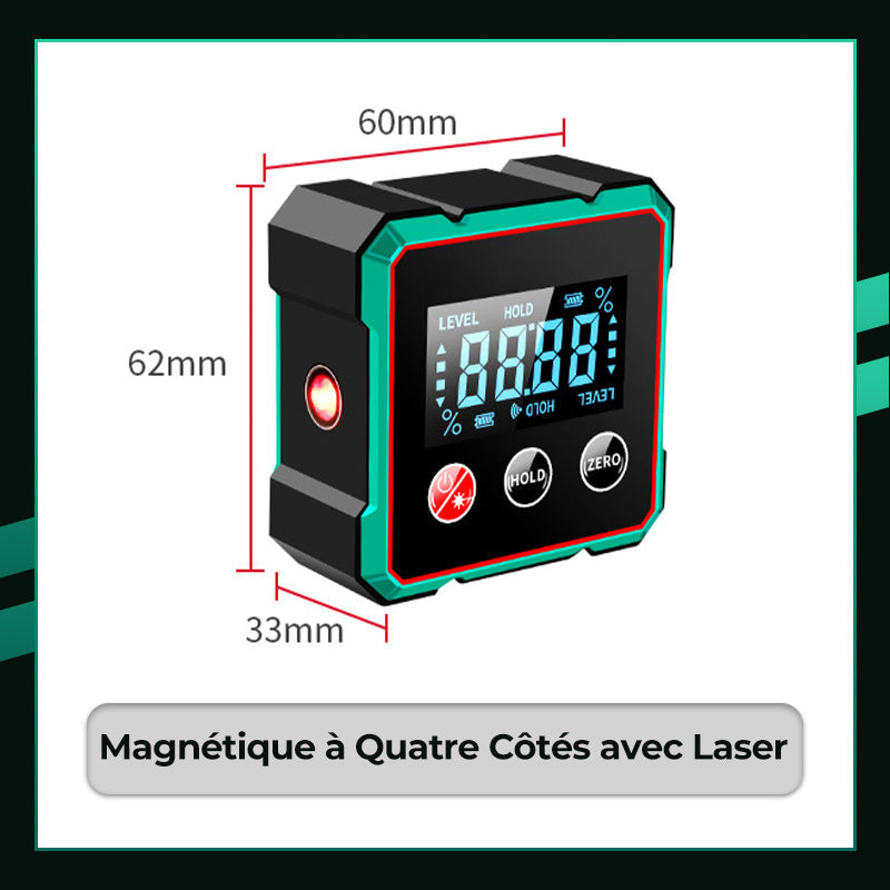 ProAngle™ – Détecteur d’Angle Numérique Magnétique avec Laser Électronique