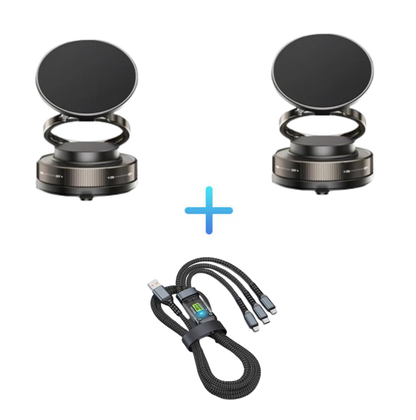 MagniHold™ – Support Téléphone Magnétique avec Ventouse Réglable à 360°