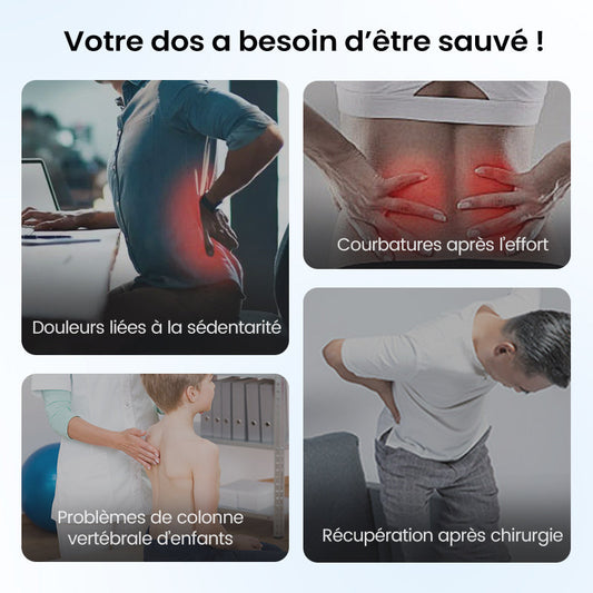 AlignaFlex™ – Appareil d’Étirement Lombaire avec Massage Magnétique