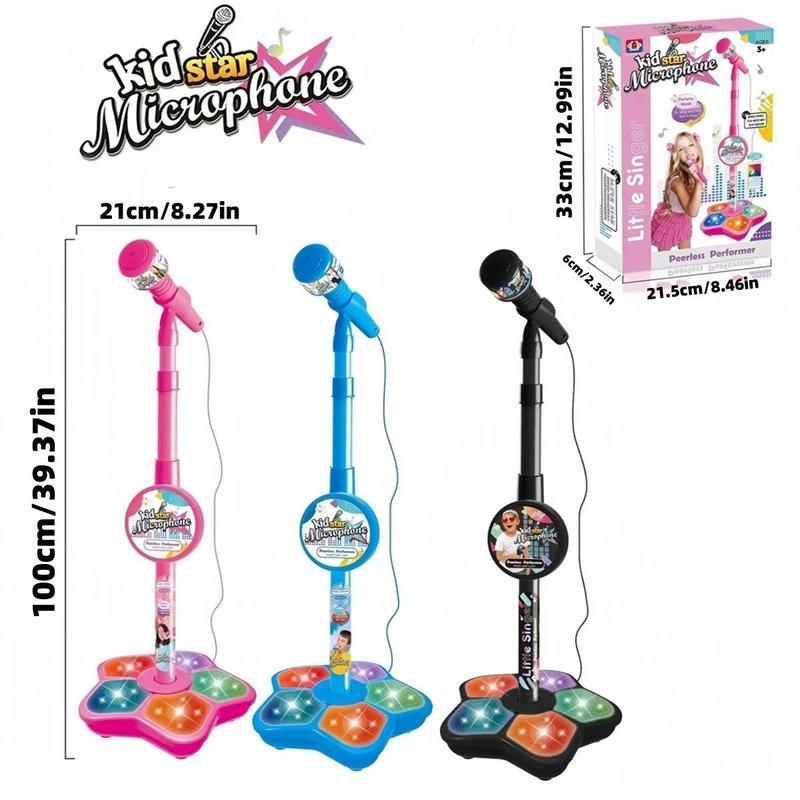 Melodrio™ – Support de Microphone pour Karaoké pour Enfants avec Lumières et Musique