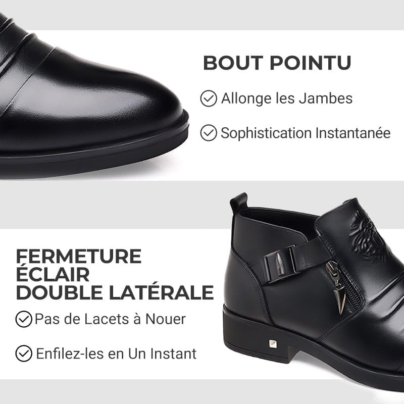 VÉLORIX™ – Bottines Homme en Cuir Premium