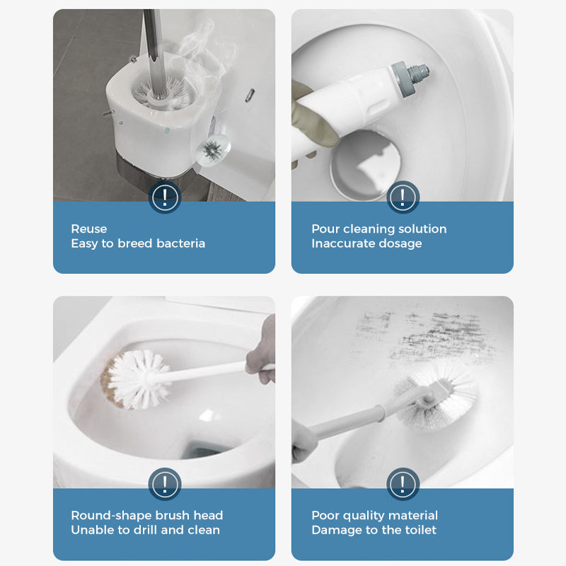 PureLavo™ - Kit de Brosse WC avec Éponges Jetables
