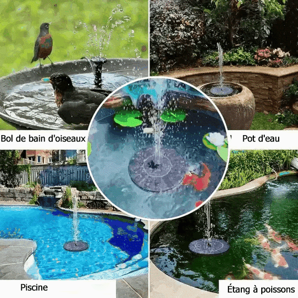 Aquasolys™ Fontaine Solaire de Jardin – Élégance Naturelle