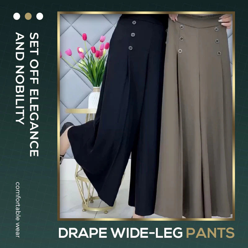 Élancia™ Pantalon Large Plissé Confort