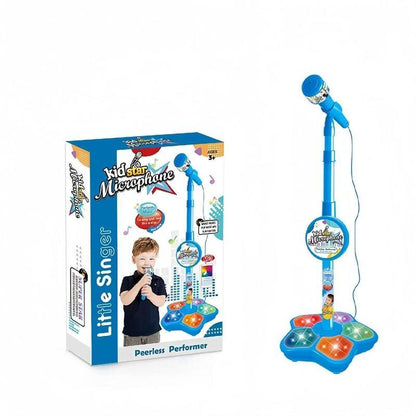 Melodrio™ – Support de Microphone pour Karaoké pour Enfants avec Lumières et Musique