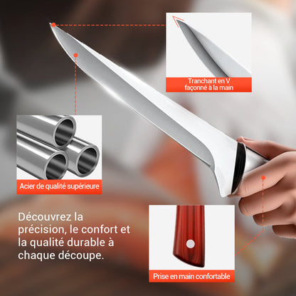 ForgeLuxe™ – L’Art de la Coupe Précise Inspiré des Chefs Michelin