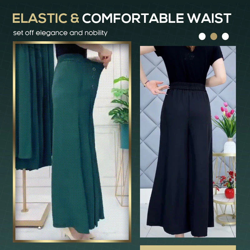 Élancia™ Pantalon Large Plissé Confort