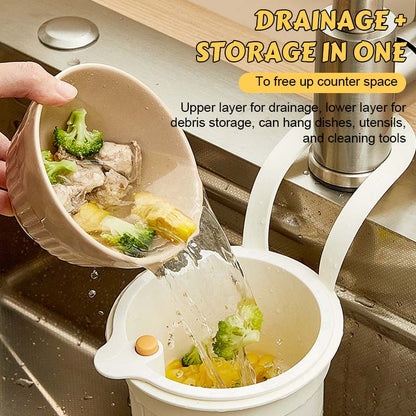 DrainaClean™ — Le Panier de Vidange 3-en-1 Qui Révolutionne Votre Évier !