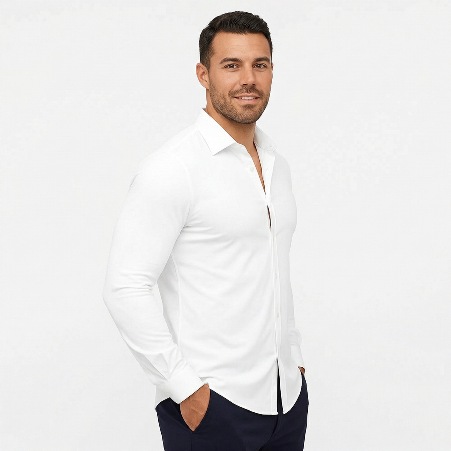 Norvello™ Chemise Stretch Sans Repassage Homme