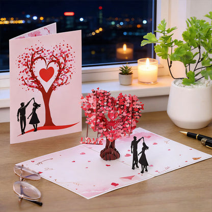AmoraFold™ 3D Carte d’amour – Un moment qui s’épanouit à l’ouverture