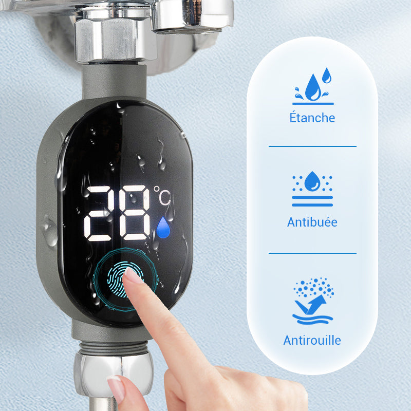 AquaLumo™ – Thermomètre de douche digital avec écran LCD rétroéclairé