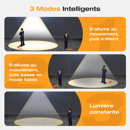 Tungara™ – Applique solaire murale avec détecteur de mouvement