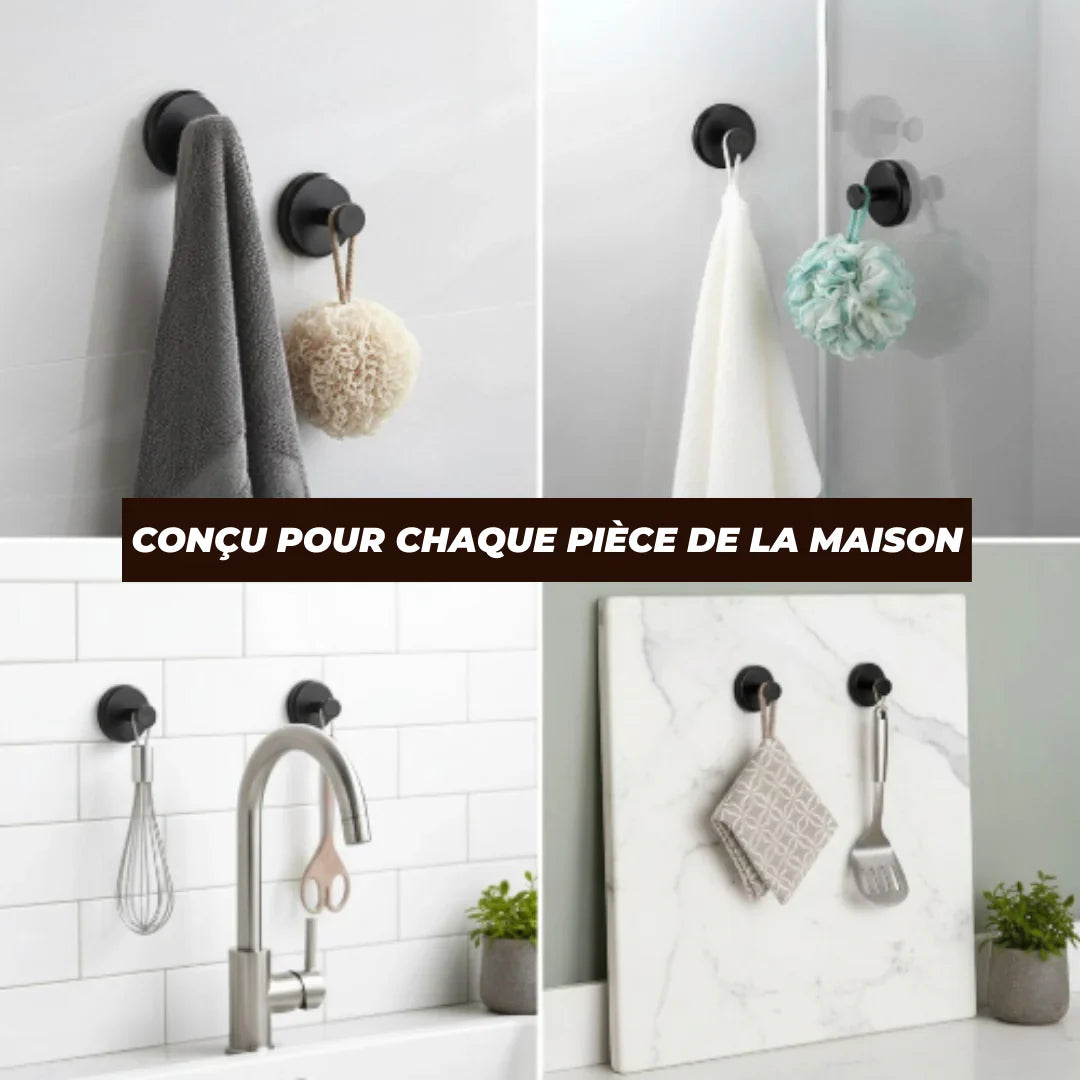 Fixelo™ Crochets à Ventouse – Installation Sans Perçage & Maintien Fiable