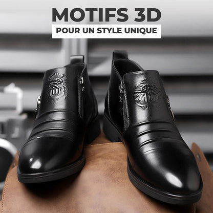 Noctyro™ Bottines Élégance Zippée Homme