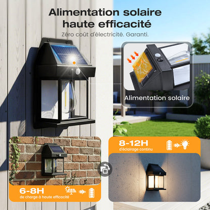 Tungara™ – Applique solaire murale avec détecteur de mouvement