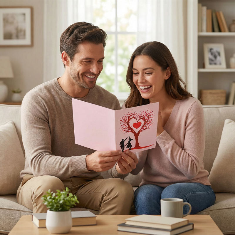 AmoraFold™ 3D Carte d’amour – Un moment qui s’épanouit à l’ouverture