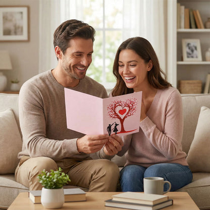 AmoraFold™ 3D Carte d’amour – Un moment qui s’épanouit à l’ouverture