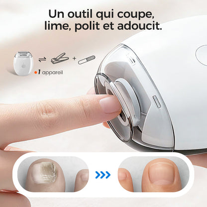 Nivara™ | Coupe-ongles électrique automatique précis avec LED intégrée