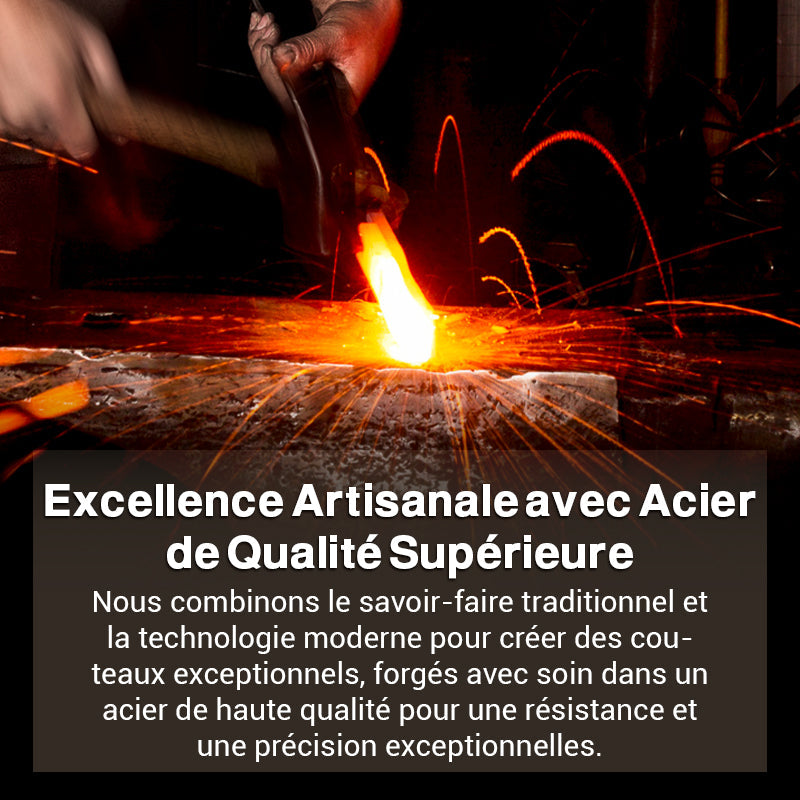 BoisForge™ - Couteau Pliant Naturel