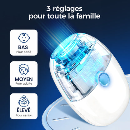Nivara™ | Coupe-ongles électrique automatique précis avec LED intégrée