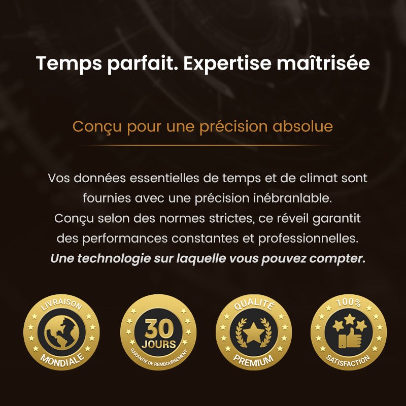 ClimaGlow™ – Station Météo Intelligente avec Affichage LED & Fonctions Polyvalentes