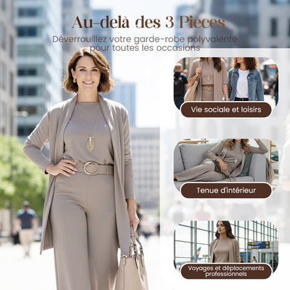 Allure - L'ensemble 3 pièces Y2K pour un style travail-chic