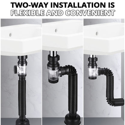 FlexiDrain™ - Tuyau d’Évacuation Télescopique pour Lavabo