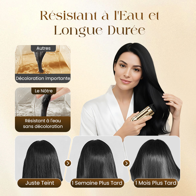 Grisello™ – Peigne Colorant Temporaire 2-en-1 pour Cheveux Blancs | 1+1 GRATUIT