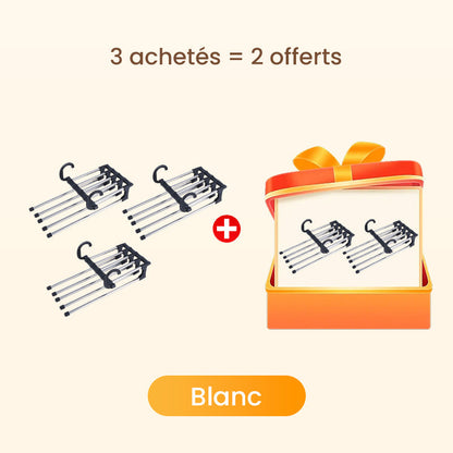 Ordiva™ – Porte-Pantalons Multifonctionnel 5 en 1