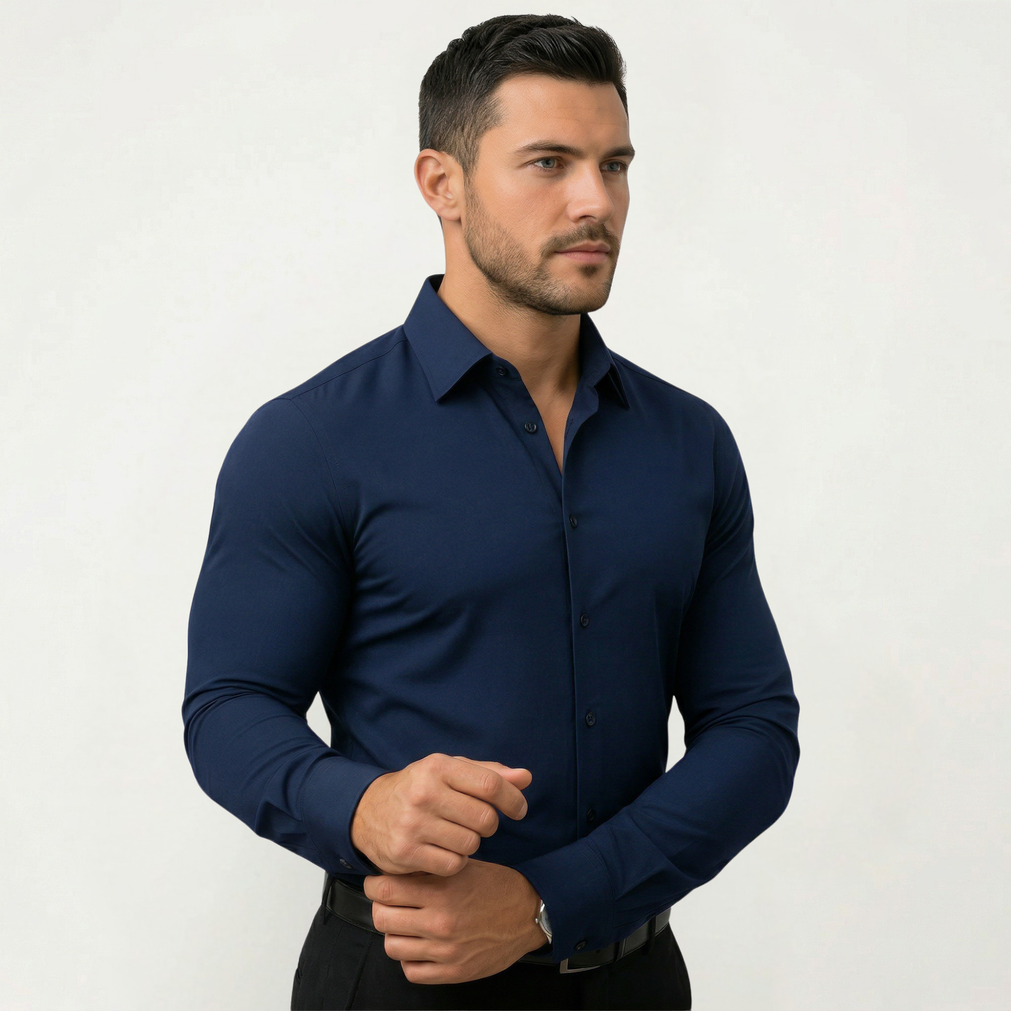 Norvello™ Chemise Stretch Sans Repassage Homme