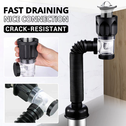 FlexiDrain™ - Tuyau d’Évacuation Télescopique pour Lavabo