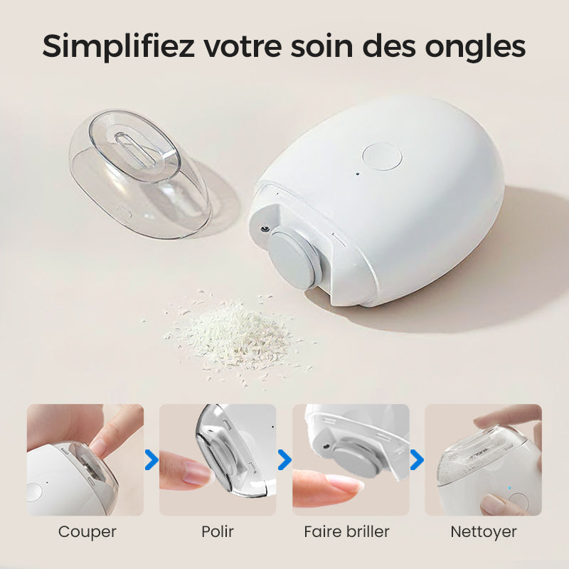 Nivara™ | Coupe-ongles électrique automatique précis avec LED intégrée