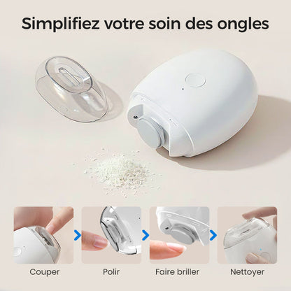 Nivara™ | Coupe-ongles électrique automatique précis avec LED intégrée