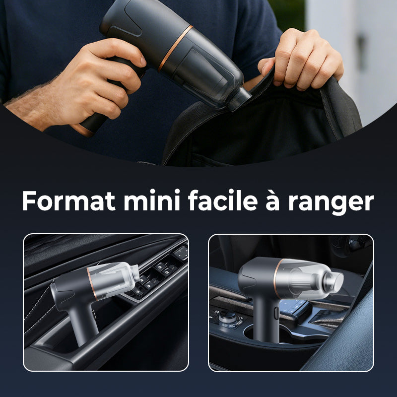 VentoClean™ – Aspirateur Sans Fil 3-en-1 Compact pour Maison & Voiture
