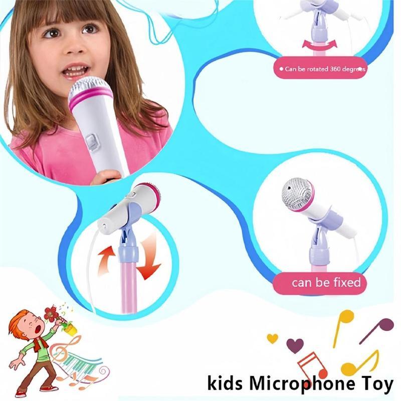 Melodrio™ – Support de Microphone pour Karaoké pour Enfants avec Lumières et Musique