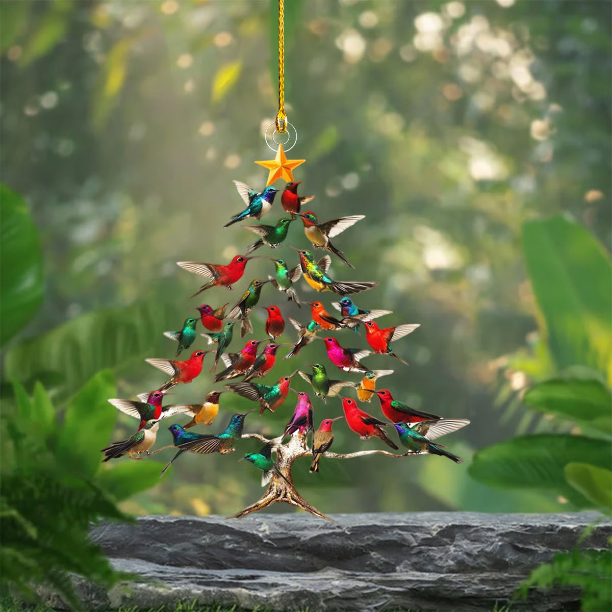 Lunavia™ Cristal Oiseau de Noël – Un symbole étincelant de chaleur et de convivialité ✨
