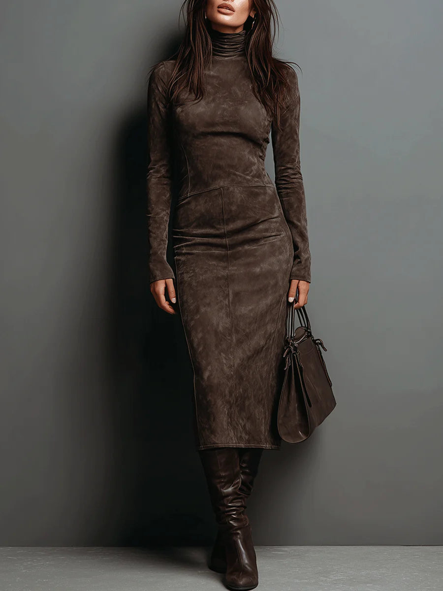 Robe Midi en DaimContour™