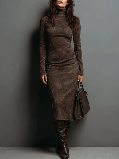 Robe Midi en DaimContour™