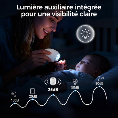 Nivara™ | Coupe-ongles électrique automatique précis avec LED intégrée