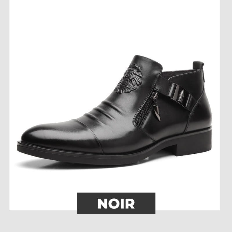 VÉLORIX™ – Bottines Homme en Cuir Premium